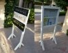 dubai sign display stand crowed control Q stands  Barrier and Queue Up Control System. Queue Up Stand - Crowd control barriers aka Q Stand are sold as portable folding free standing raffle box suggection box feedbak box acrylic products